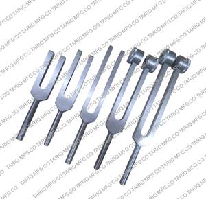 Nouvel arrivage Ensemble de diapasons en aluminium durable 128Hz 256Hz 512Hz 1024Hz 2048Hz pour laboratoire médical - Product Image 1