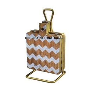 Posavasos Redondos de Madera Natural, Juego de 6 Posavasos Decorativos, Venta al por Mayor de Fábrica - Product Image 6