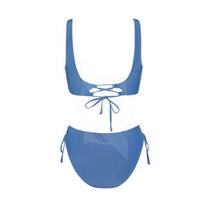 Maillots de bain fitness deux pièces personnalisés pour femmes avec nouveau logo de marque privée ensembles de bikini à sublimation vêtements de plage en gros - Product Image 2