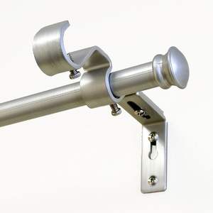 Soportes de cortina de acero inoxidable con acabado mate para un toque metálico suave en interiores modernos o de transición - Product Image 1