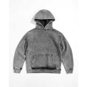 Personnalisé Vintage Stone Washed Hoodies Surdimensionné Boxy Fit Sun Faded Streetwear Pull Unisexe Distressed Hoodie - Product Image 1