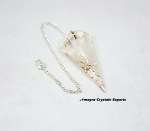 Péndulo de Radiestesia de Turquesa Orgone - Péndulos Facetados Hechos a Mano en Forma de Triángulo Resistentes al Agua, los Más Vendidos, AMAYRA CRYSTAL EXPORTS - Product Image 3