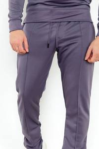 Ensemble de survêtement unisexe en polyester 100% respirant, antibactérien, à séchage rapide, imprimé uni, coupe régulière, couleur violet poussiéreux, écologique - Product Image 3