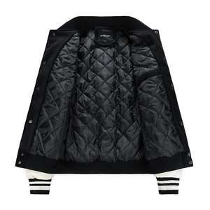 2024 últimos diseños de chaqueta de Abrigo con capucha de alta calidad para Hombres estilo universitario con bordado de letras ropa de invierno - Product Image 6