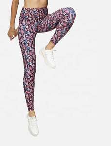 Transpirable Spandex Gym Workouts Yoga Butt Lift Tejido de punto Cintura alta Leggings deportivos para mujeres - Product Image 2