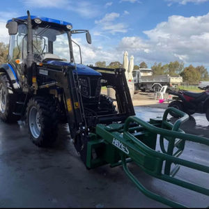 Tracteur LOVOL M604 TB-2 6OHP haute performance avec chargeur frontal, godet 4 en 1, fourches à palettes, lances, débroussailleuse 5 pieds, homologué EPA CE, à vendre - Product Image 1