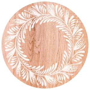 Ensemble de 4 assiettes rondes en bois de manguier foncé, design actuel, brun naturel, service de table bio pour la maison et la décoration d'événements - Product Image 6