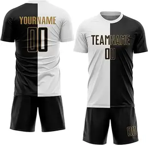 定制足球服升华彩色印花标志设计团队青少年足球服