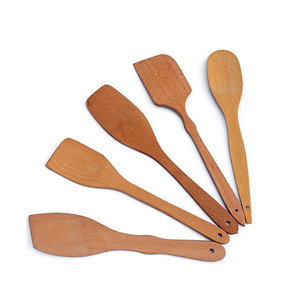 Cuillère à café en bambou réutilisable de haute qualité Cuillère à mélanger à long manche Cuisine Condiment Cuillère en bambou - Product Image 1