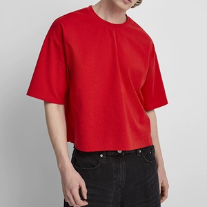 Cotton Material <b>Men</b> Cropped T <b>Shirt</b> Custom Boxy Fit Trendy Look Short Sleeve Crew neck Heavyweight Cropped T <b>Shirt</b> <b>For</b> <b>Men</b> - Product Image 5