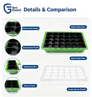 Boîte d'expédition en blister PET transparent pour boutures de plantes, emballage protecteur pour plantes en pot et pousses