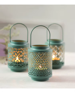 Farol de metal Ramadan Kareem con tallas intrincadas, perfecto para bodas, fiestas, funciones religiosas, banquetes - Product Image 4