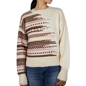 Suéter de Punto de Lana 100% para Mujer, Hecho a Medida al por Mayor, Antibolitas, Transpirable, Última Moda en Tops - Product Image 6