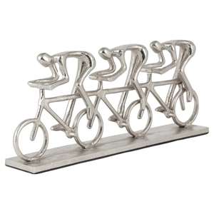 Escultura decorativa de aluminio fundido para montar en bicicleta para decoración del hogar al por mayor precio bajo abstracto de aluminio - Product Image 3