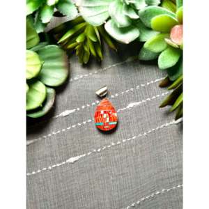 Pendentif Spencer multi-pierres et argent sterling par Pearline Gift avec technologie d'incrustation à sertissage clos - Product Image 1