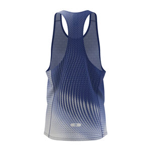 เสื้อกล้ามผู้ชายแบบ Racerback สีฟ้ารุ่งอรุณ โพลีเอสเตอร์ 100% พิมพ์ลายดิจิตอลด้วยเทคนิค Sublimation Transfer - Product Image 5