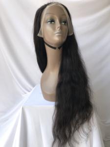 วิกผมแท้ 100% ไม่ผ่านการแปรรูปจากอินเดีย แบบธรรมชาติ ลอนคลื่น 28 นิ้ว โปร่งใส พร้อมผมด้านหน้า จากซัพพลายเออร์อินเดีย ขายส่ง - Product Image 2