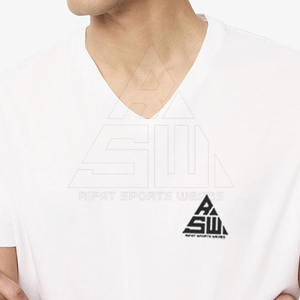 Camiseta Deportiva de Secado Rápido de Poliéster, Fabricante de Camisetas Deportivas Lisas con Cuello Redondo para Gimnasio, Camiseta Ajustada para Hombre - Product Image 2