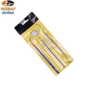 Ensemble d'examen dentaire en acier inoxydable de qualité supérieure, 3 pièces, instruments chirurgicaux dentaires professionnels, kit de diagnostic de base, miroir dentaire - Product Image 4
