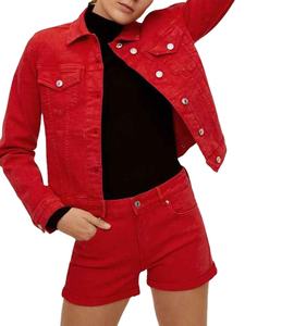 Vestes modernes simples et robustes de haute qualité, sur mesure, à faible MOQ, style dynamique, pour femmes, en denim - Product Image 1