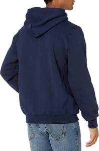 Nouveau style, sweat-shirt à capuche léger et chaud pour l'hiver, fermeture éclair sur le devant, couleur unie, unisexe, 100% coton, impression en silicone - Product Image 2