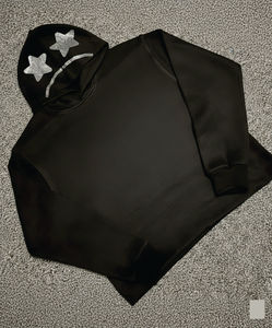 Sweat-shirts à capuche pour hommes, style décontracté, uni, lourd, surdimensionné, faible MOQ - Product Image 1