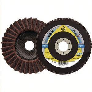 Disque à lamelles KLINGSPOR SMT 800, 12 pouces, courbé, acier inoxydable, corindon standard, 125 mm, grain très fin, lot de 5 - Product Image 3