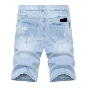 Pantalones cortos vaqueros de alta calidad más vendidos, ropa informal personalizada, pantalones vaqueros para hombre, pantalones cortos vaqueros MOQ bajo - Product Image 2