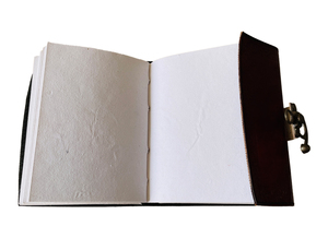 Magnifique carnet en cuir vintage avec couverture rigide, papier en coton fait à la main, brun, carnet de croquis, logo personnalisé, cadeau - Product Image 6