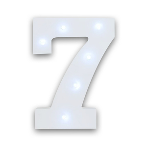Decorazioni da Parete con Numero 7 in LED 3D a Luce Calda per Feste - Product Image 2