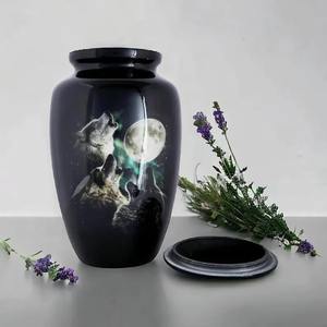 Urna decorativa para cenizas humanas Urna de cremación hermosa y duradera con acabado elegante disponible a precios asequibles - Product Image 5