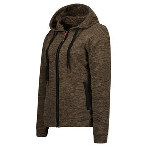 Veste en polaire de qualité supérieure, ajustable, à capuche, avec fermeture éclair, poignets élastiques, coupe décontractée, élégante, col montant, respirante - Product Image 4