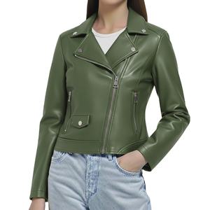 Stand Collar Zipper Closure Size Luxury Women's Fit Winter <b>Top</b> Jacket Custom Design New Style Genuine Real Leather Premium Plain - Product Image 4