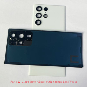 ฝาครอบตัวเรือนกระจกด้านหลังสำหรับ Samsung Galaxy S22 ultra พร้อมเลนส์กล้อง Negro, Blanco, Azul, Dorado, purpura - Product Image 4