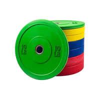 Ensemble de plaques de musculation en caoutchouc souple antidérapant de haute qualité et durable, 10-25 kg, couleur personnalisée, marque HRM, unisexe