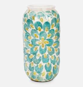 Recién llegado, florero moderno, decoración del hogar, jarrones de decoración con incrustaciones de nácar, decoración del hogar, mayoristas de florero de India - Product Image 1