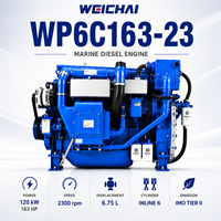 Moteur principal marin SCDC Weichai WP6 Series WP6C163-23 120 kW pour bateaux de transport, navires de pêche et navires de passagers