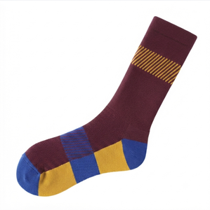 Wholesale Rate Men's Crew <b>Socks</b> Knitted Breathable Spandex <b>Polyester</b> <b>Socks</b> Regular Style Breathable Solid Color Regular Style - Product Image 1