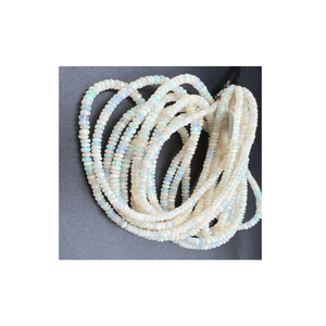 Perles de pierres précieuses opale éthiopienne de qualité supérieure, facettées sur mesure, forme ronde, pour la fabrication de bijoux, brin de 17 pouces, poids de 42 carats, tiers - Product Image 4