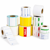 Etiquetas Autoadhesivas para Básculas de Pesaje Térmicas Directas 58x30 58x40 58x60, Resistentes al Agua, con Código de Barras y Precio para Supermercados