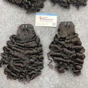 Gran venta 2024 Nuevo producto Extensión de cabello Pelusa al vapor Pelo de trama rizado en stock Listo para enviar Vietnamita - Product Image 3