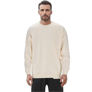 Sweat-shirts à col rond épais pour hommes en polyester/coton, avec imprimé frontal de créateur, logo brodé en polaire, pour l'hiver - Product Image 1