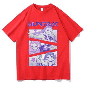 Camisetas K Pop Demon Hunters Huntrix, Camisetas de Verano de Manga Corta para Mujer y Hombre, Ropa Urbana Unisex con Estampado Gráfico 2025 - Product Image 2