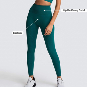 High Quality Seamless Mid Waist Fitness <b>Leggings</b> <b>for</b> <b>Women</b> Solid Pattern Sports Pants Made in Pakistan <b>for</b> Yoga - Product Image 6