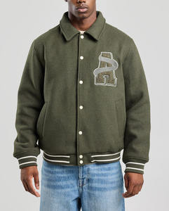 Streetwear Fabricant personnalisé Letterman Plus Size Varsity Jacket Homme Saison d'hiver School College Hommes Vestes Manteau - Product Image 1