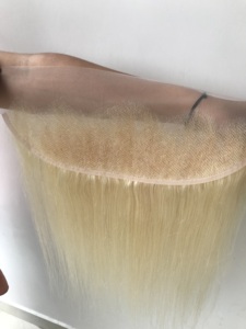 Venta al por mayor de cabello virgen peruano, extensiones de cabello humano peruano sin procesar con frontales de Color rubio 613 - Product Image 5