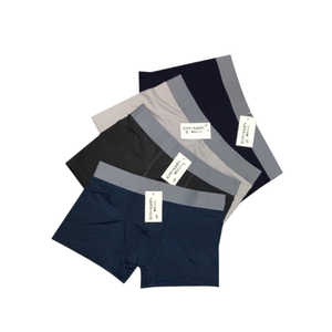 Calzoncillos bóxer de algodón para hombre, buen precio, sin costuras, cómodos, sensación fresca, Tela Gris, bolsas de plástico hechas en Vietnam, fábrica de ropa - Product Image 5