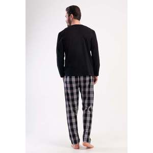 Conjunto de Pijama para Hombre CEPLI ERKEK P.SUPREM XXL, Completamente Acolchado, Manga Larga - NEGRO - NEGRO - Product Image 3