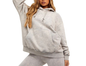 Sudadera con capucha de mujer informal con estilo de moda de alta calidad, peso ligero, precio barato, Frente impreso disponible para invierno - Product Image 1