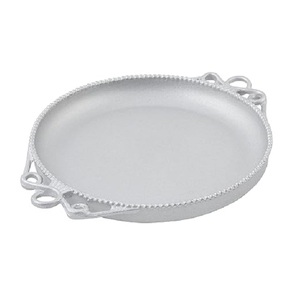 Best Quality Round Shaped With Engraving Food Platter <b>Home</b> <b>Essential</b> Dining Table Indoor Parties Decorative Food Serving Dish - Product Image 4